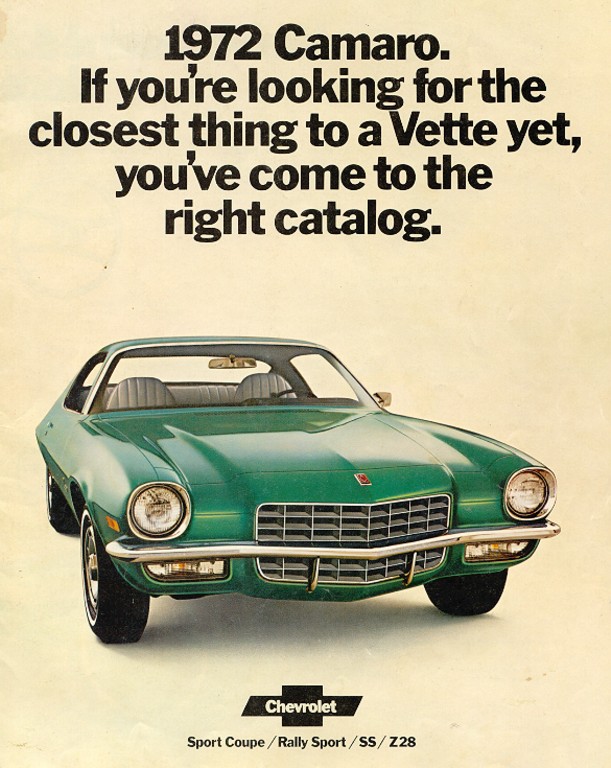 1972 Chevrolet Camaro Brochure